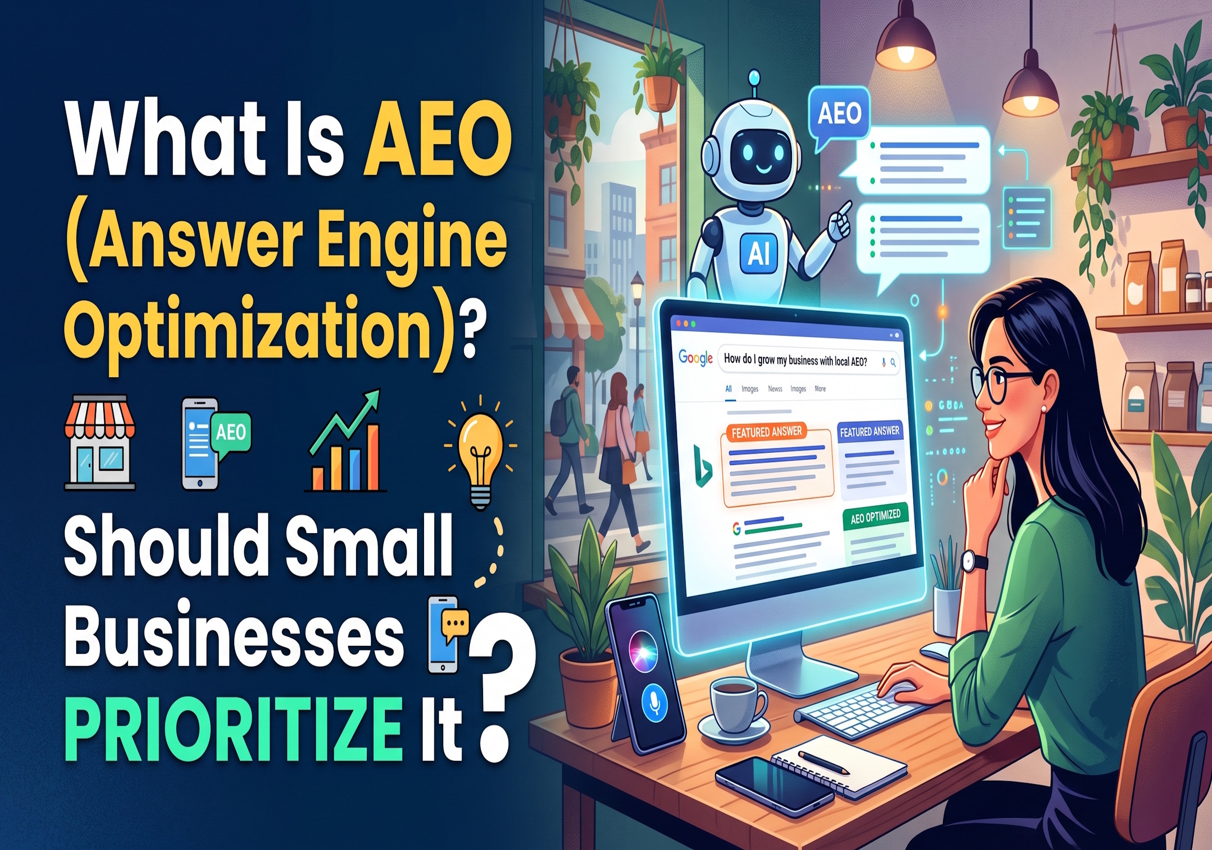 What Is AEO (Answer Engine Optimization) and Should Small Businesses Prioritize It? featured image
